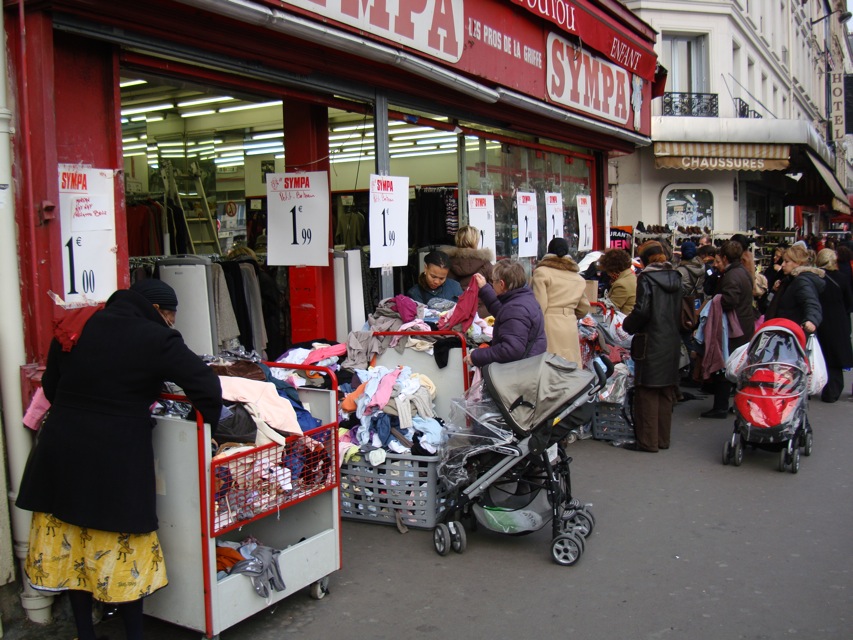 Shopping in Montmartre, Paris