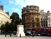 trafalgar square, king charles statue, london