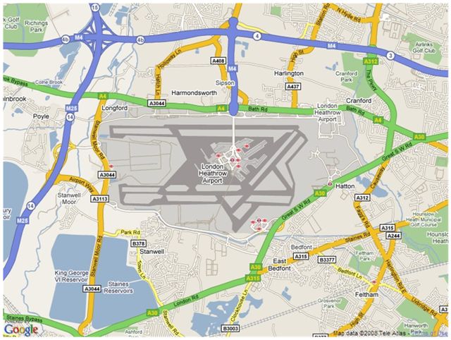 Heathrow Airport Map