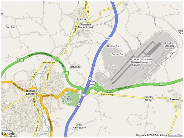 Stansted Airport Map