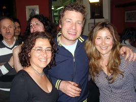 Jamie Oliver and fans 